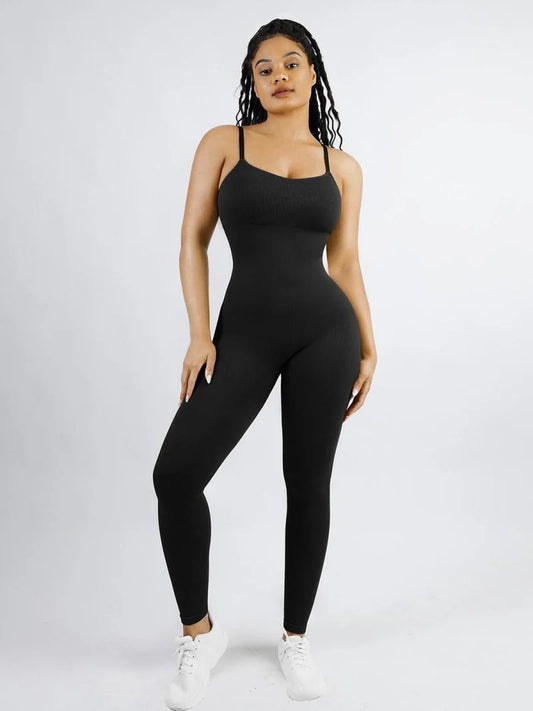 Ribbed Texture Jumpsuit