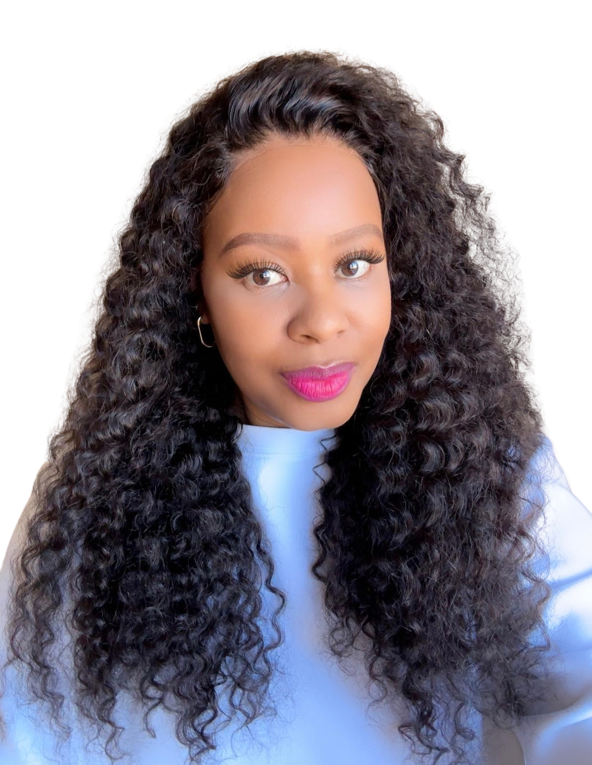 22" Brazilian 13X4 Frontal Deep Curly Brazilian Wig