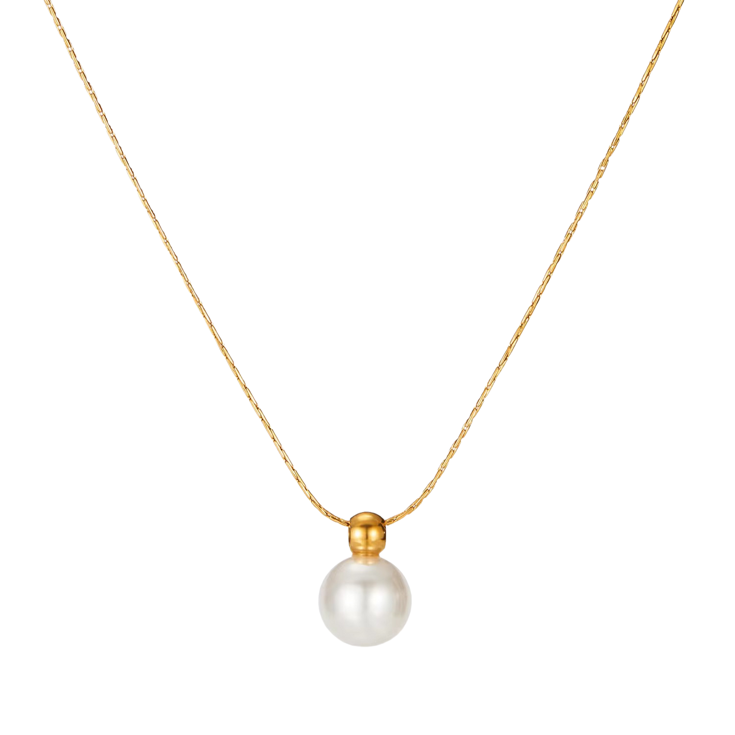 Vintage Faux Pearl Pendant Necklace