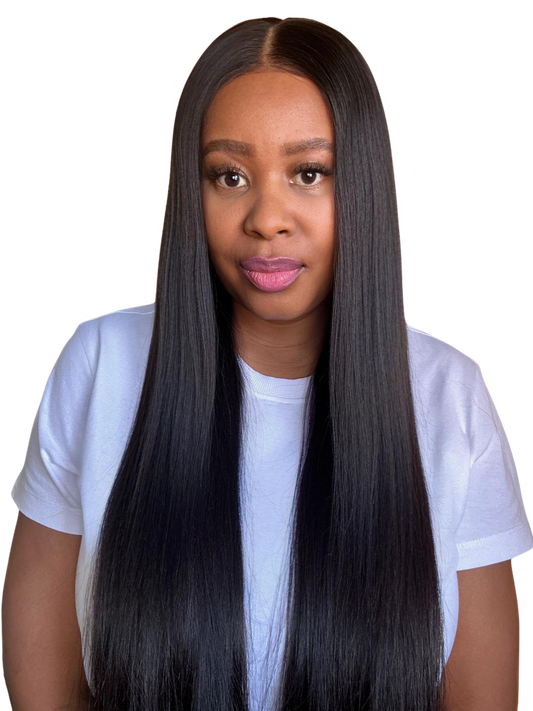 26" Bone Straight Brazilian 6X5 Wear and Go Closure Wig