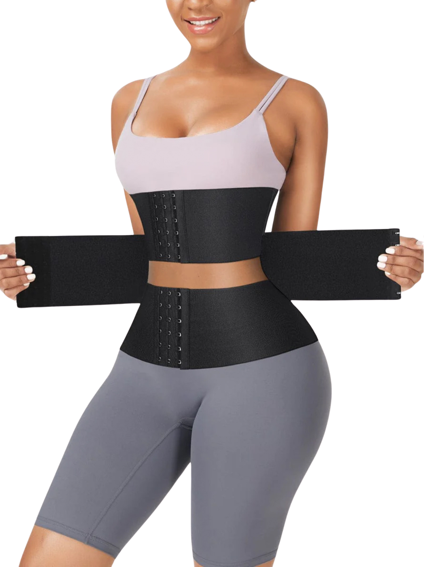 Segmented Waist Trainer Abdominal Binder Latex Tummy Wrap