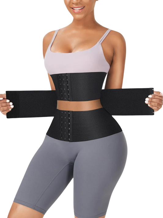 Segmented Waist Trainer Abdominal Binder Latex Tummy Wrap